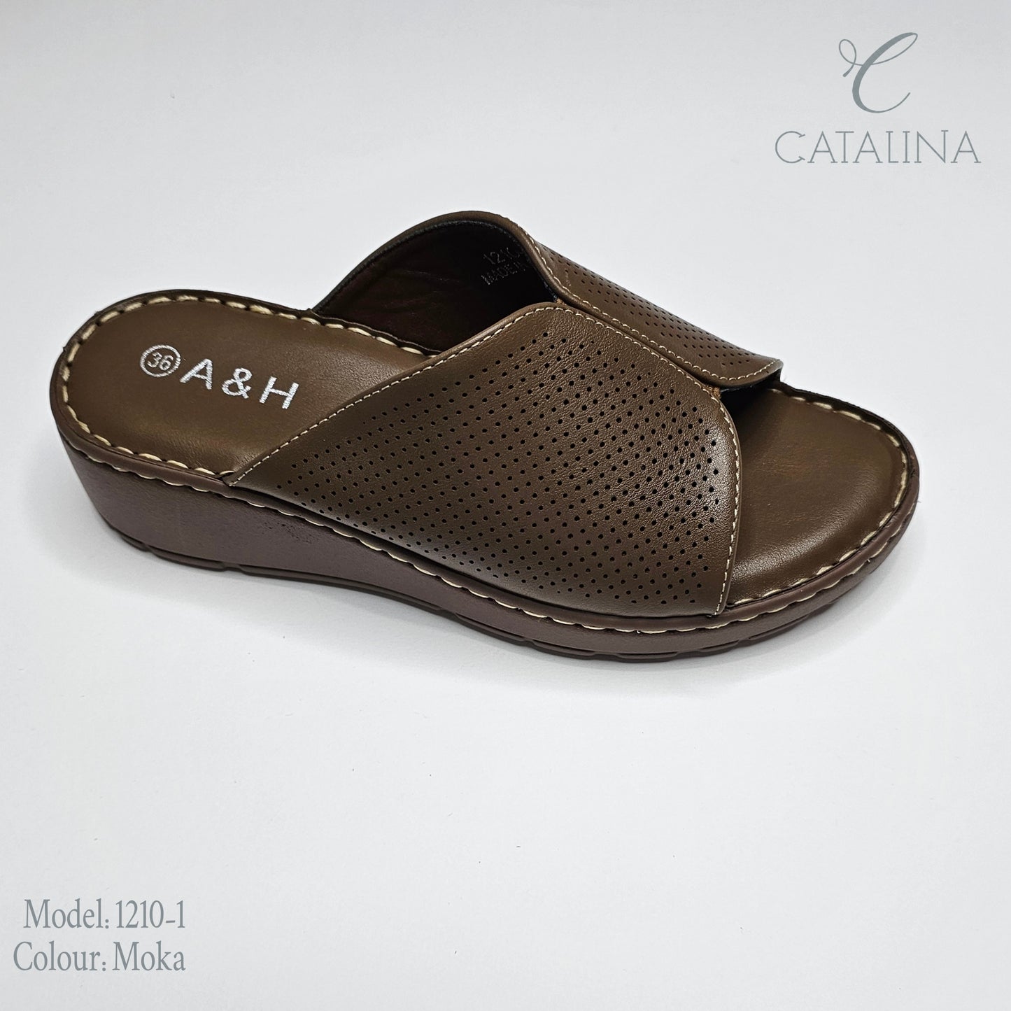 سليبر طبي نسائي مريح موديل 1210-1 - black - CATALINA