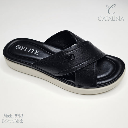 سليبر طبي نسائي مريح موديل 991-3 - black - CATALINA