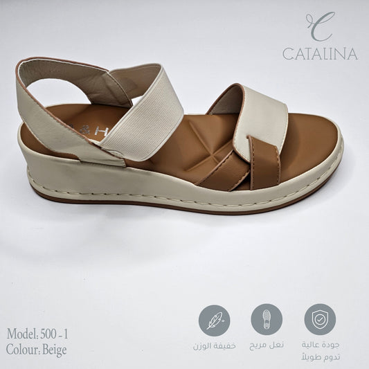 سليبر طبي نسائي مريح موديل 500-1 - black - CATALINA