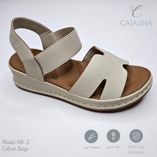سليبر طبي نسائي مريح موديل 500-2 - black - CATALINA