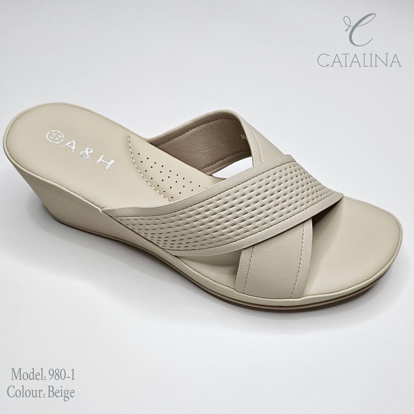 سليبر طبي نسائي مريح موديل 980-1 - black - CATALINA