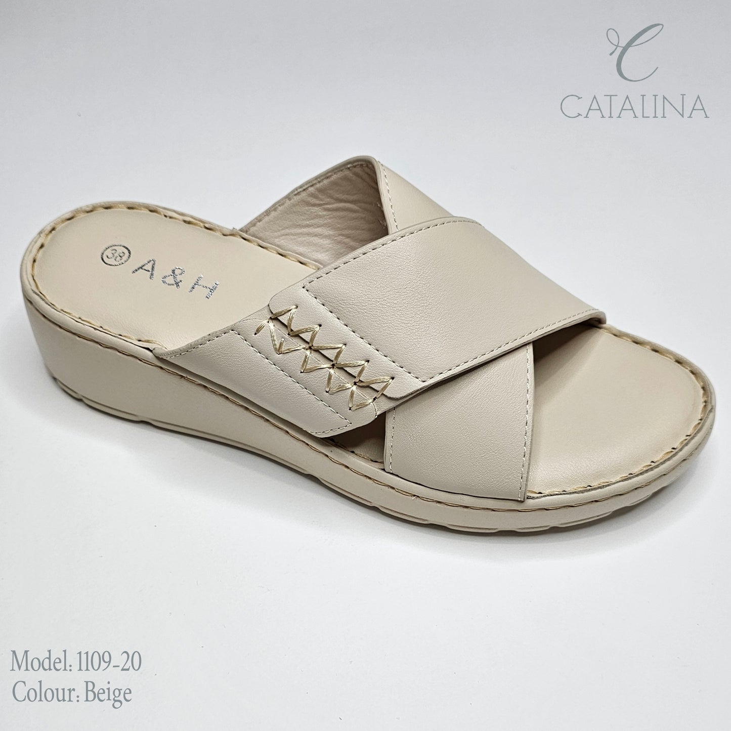 سليبر طبي نسائي مريح موديل 1109-20 - black - CATALINA