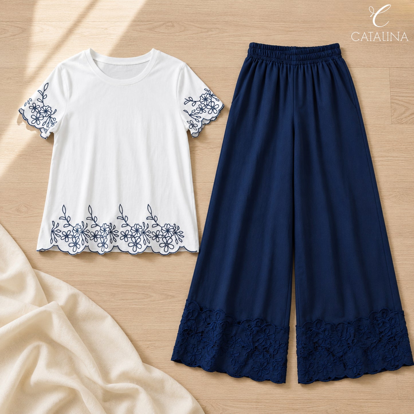 هوم وير نسائي مريح موديل 18 - navy - CATALINA