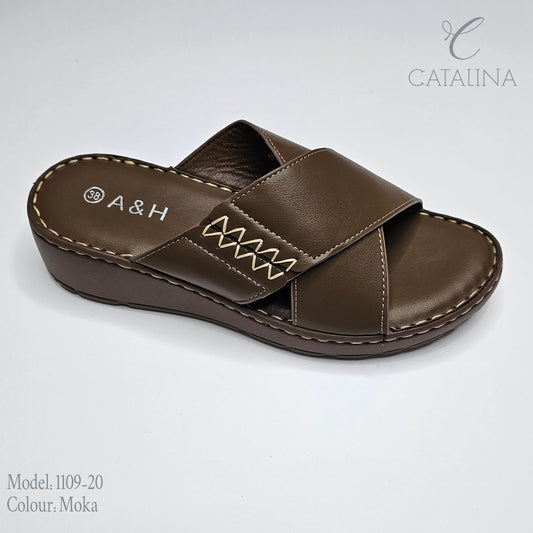 سليبر طبي نسائي مريح موديل 1109-20 - black - CATALINA