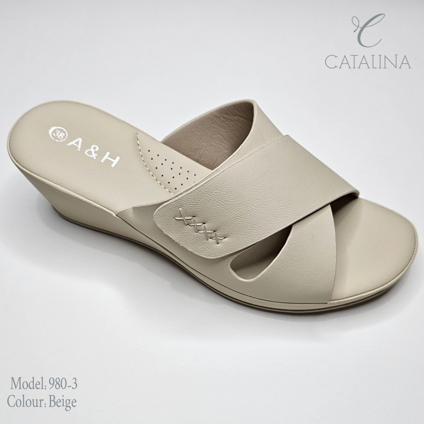 سليبر طبي نسائي مريح موديل 980-3 - black - CATALINA