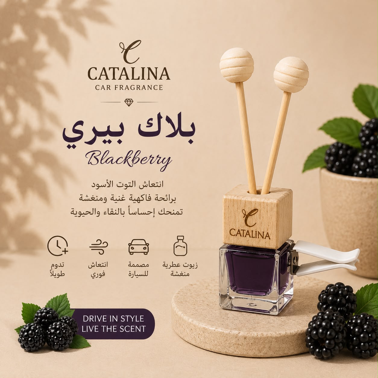 Black Berry Car Perfume