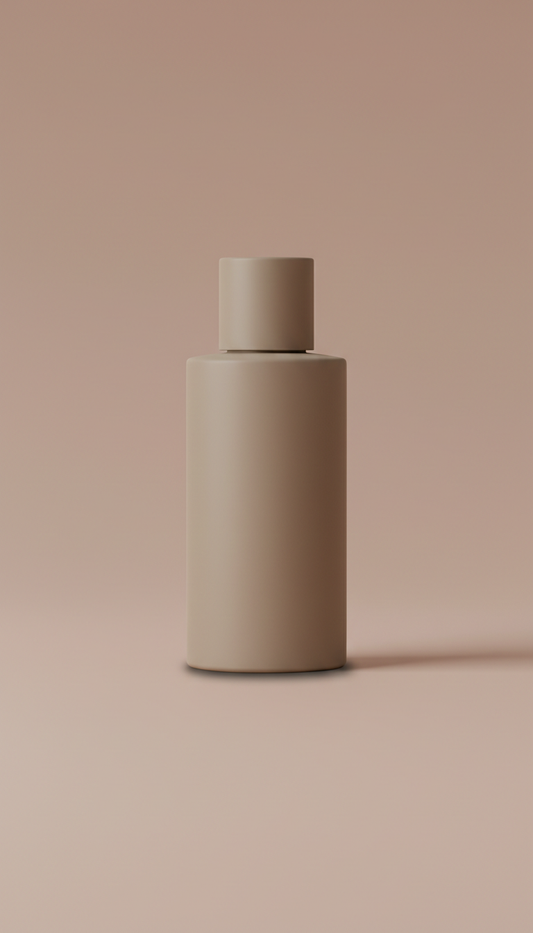 Minimalist Perfume Bottle in Desert Taupe