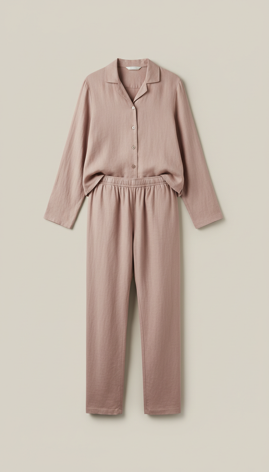 Soft Linen Pajama Set